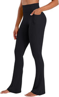 Sunzel Flare Leggings for Women - Hidden Butt Lifting, Tummy Control | Pockets, Mini Flared Design