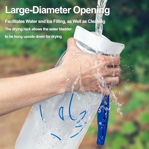 Hydration Bladder 2L for Hiking Running Vest - Blue, Water Reservoir