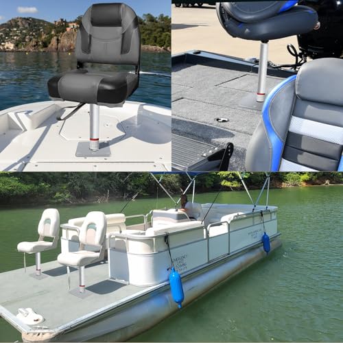 CLLOMAGY 13 Inch Boat Seat Pedestal Base Mount Kit 2 Pack for Marine & Fishing Boats