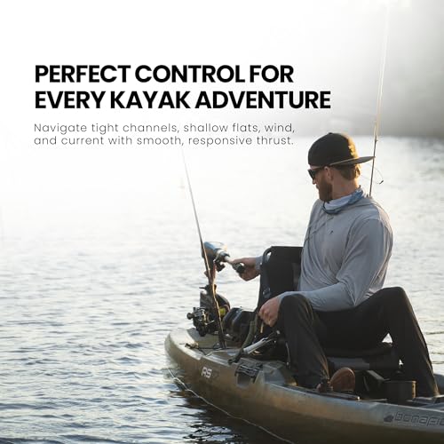 Newport Kayak Series 55lb Thrust Saltwater Electric Trolling Motor with LED Battery Indicator - 24" Shaft (Motor Only)