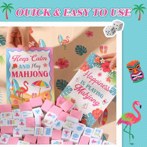 Bright Mahjong Shuffler Tile Mixer Set - Bright, Linear, Hawaii Variation