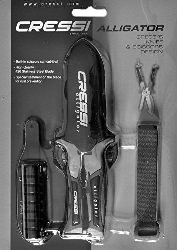 Underwater Diving Knife & Scissors Multi-Tool - Japanese 420 Stainless Steel