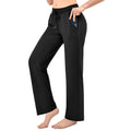 Walifrey Wide Leg Sweatpants for Women, Baggy Track Pants with Poackets Drawstring for Joggers Casual Wear(Black L)