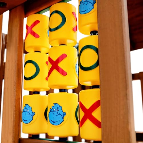 Gorilla Playsets Tic Tac Toe Spinner Panel for Wooden Swing Sets, Yellow