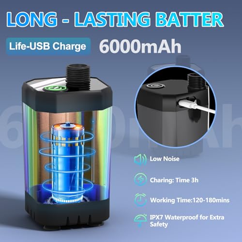 Portable Camping Shower with Water Heater & LED Display – Rechargeable Outdoor Shower for Hiking, Travel, Pets & Car Washing