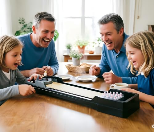 Tabletop Bowling Game Set with 10 Pins and Ball, Mechanical Play, 6+