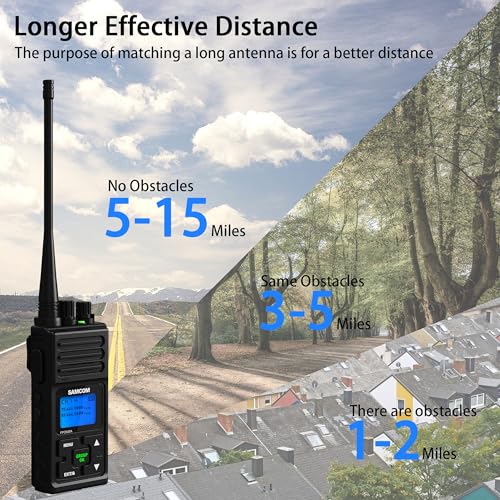 SAMCOM FPCN30A 2-Way Radio Set of 6 with Multi-Charger, 5W Long-Range UHF Walkie Talkies