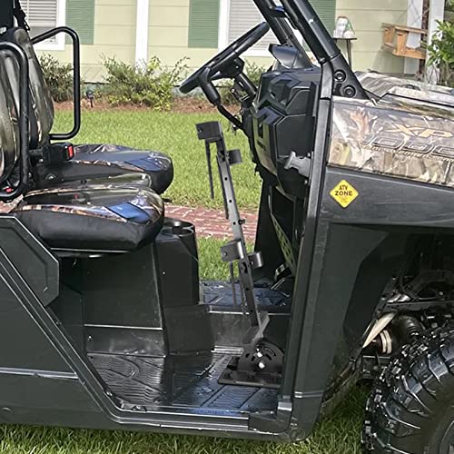 Adjustable Vertical Gun Rack for UTV & Golf Cart – Heavy-Duty Steel Mount