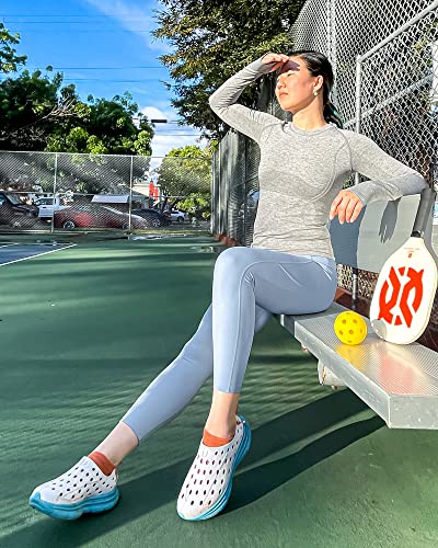 Stelle Women's Seamless Long Sleeve Workout Top - Small Grey Activewear