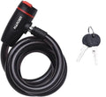 Edward Tools Bike Lock with Keys - Heavy Duty 12mm Thick Security Cable with Shear Resistant Cover - Quick Lock/Unlock - Includes 2 Keys - Lock for Scooter