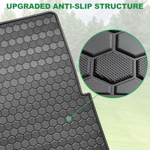 LEAPGOMAX Black Golf Cart Floor Mat for EZGO TXT, Valor, EX1, Cushman Workhorse