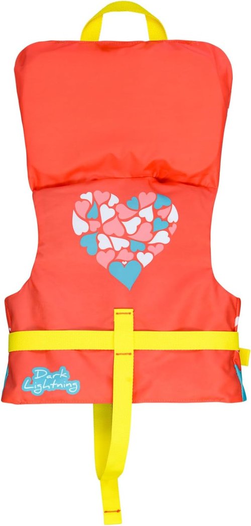 Dark Lightning Infant Life Jacket - USCG Approved Swim Vest for Babies 0-30 lbs | Perfect for Pool & Beach Fun