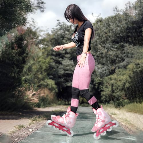 Women’s Adjustable Inline Skates XL (8-12 US) Outdoor & Indoor Roller Skates