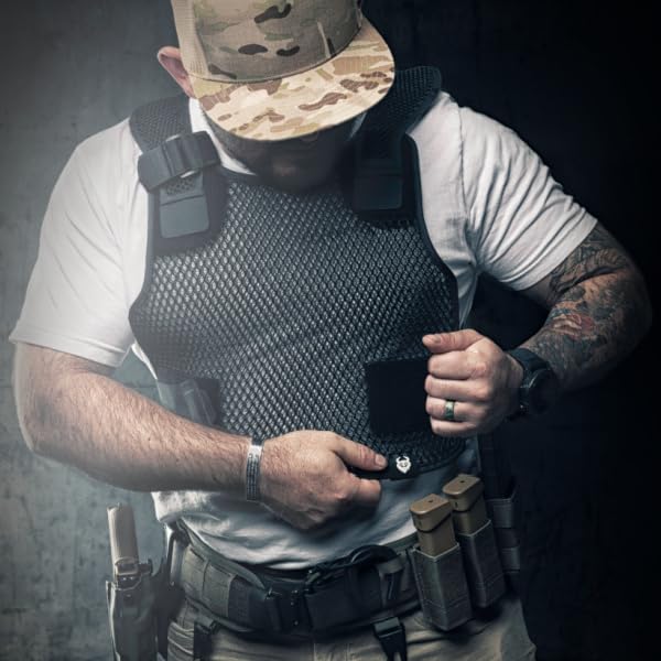 MILITAUR Small Black Adjustable Ventilation Vest for Tactical Airflow