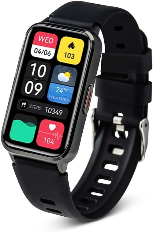 LUNO Active X1 Fitness Tracker - AMOLED Smart Watch with Blood Oxygen & Sleep Monitor | IP68 Waterproof