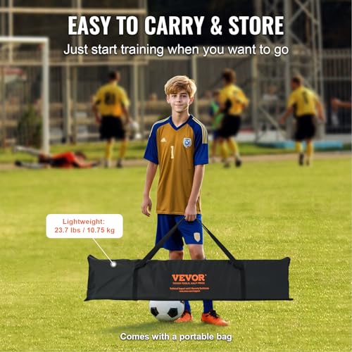 12x6FT Soccer Rebound Trainer Net - Double-Sided Rebounder for Solo Practice
