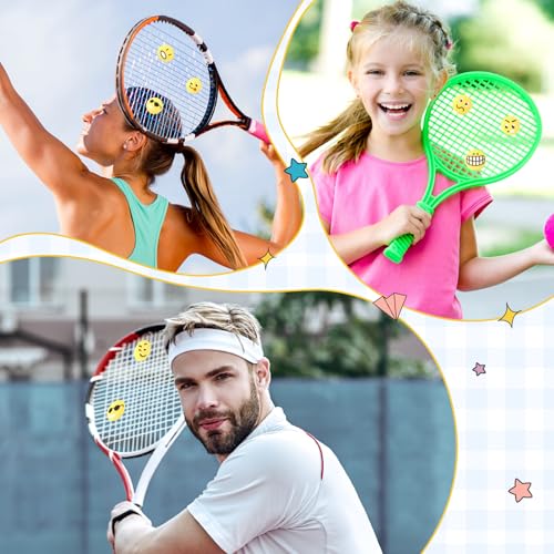 Silicone Tennis Vibration Dampeners Set - 30 Assorted Racket Accessories