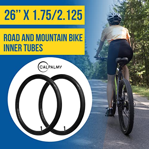26x1.75/2.125 Bike Inner Tube - 6 Pack with Schrader Valve for Road & Mountain Bikes