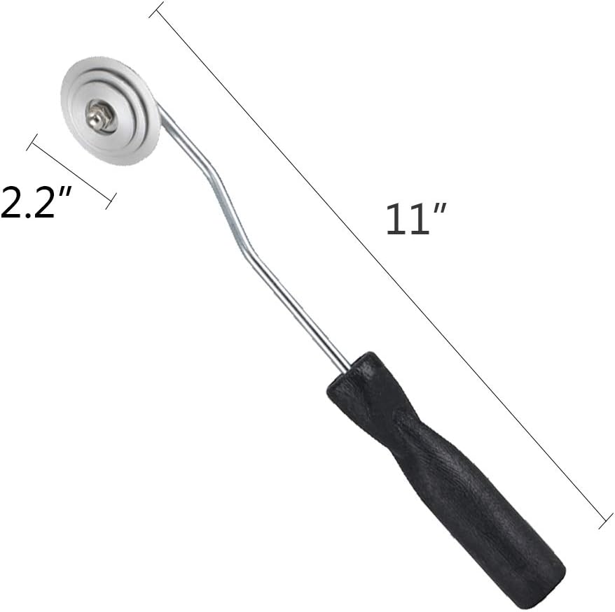 Skiennix Fiberglass Roller Tools Kit - 3-Piece Resin Laminating Bubble Rollers for Tub & Boat Repair