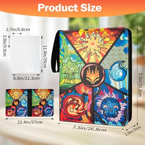 9 Pocket Card Binder for MTG YGO PTCG - Holds 900 Cards, Premium Organizer MTG-5