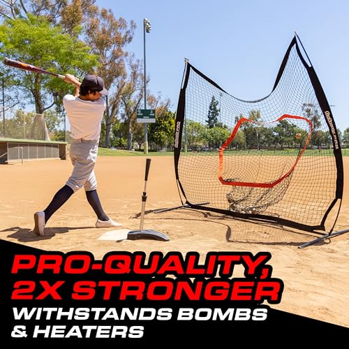 Pro 7ft x 7ft Baseball & Softball Hitting Net - Black, Drip or PRO, Practice & Pitching