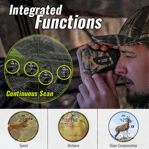 TIDEWE Leaf Camo Laser Rangefinder 1000 Yards Hunting & Shooting Accessory