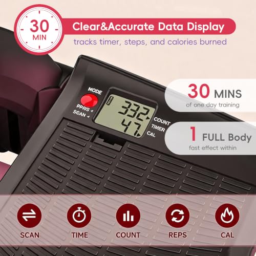 E-Found Air Stair Climber Stepper - Silent Cardio Machine with LCD Display