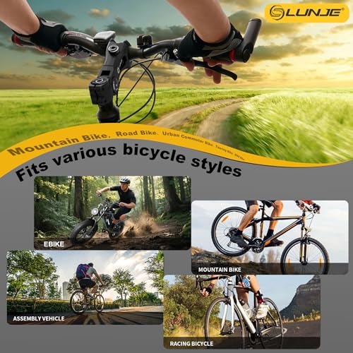 LUNJE Black 120° Adjustable Bicycle Suspension Stem for MTB Gravel & Hybrid Bikes