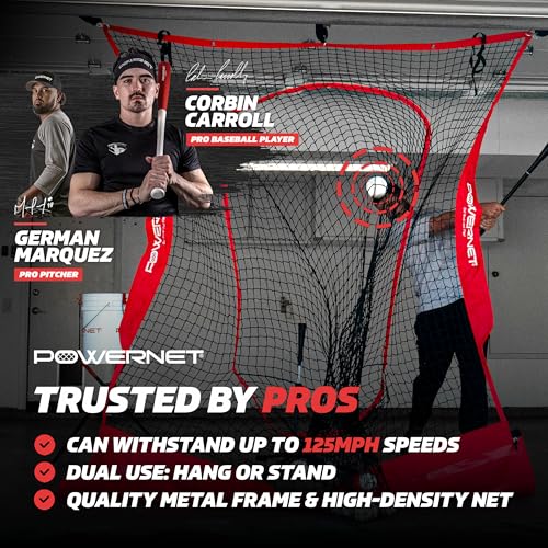 7x7 Baseball & Softball Practice Hanging Net for Hitting and Pitching