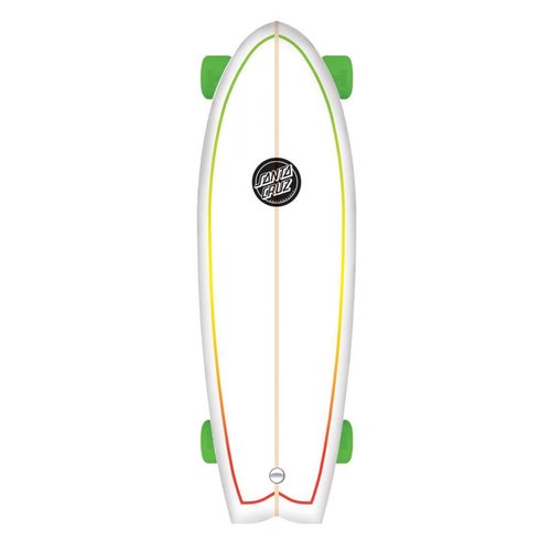 Santa Cruz Skate Land Shark Rasta Sk8 Complete Skate Boards, 8.8 x 27.7-Inch