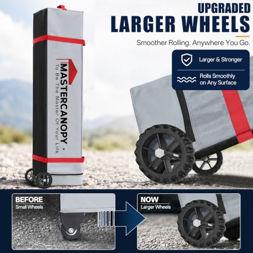 10x10 Pop Up Canopy Tent with Roller Bag - White, Easy Setup, Waterproof & Sunproof