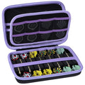 Dart Case for 12 Darts with Purple and Black Foam Interior, Portable Storage
