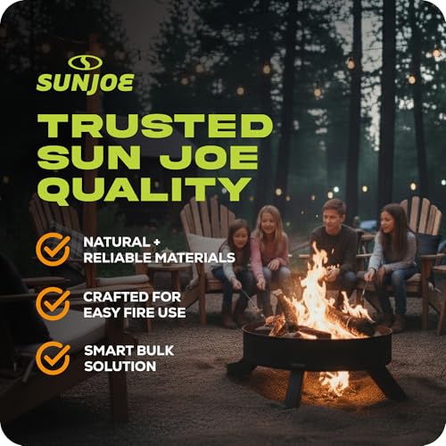 Sun Joe 40 lb Fatwood Fire Starter Sticks - All-Natural Pine for Indoor & Outdoor Fires