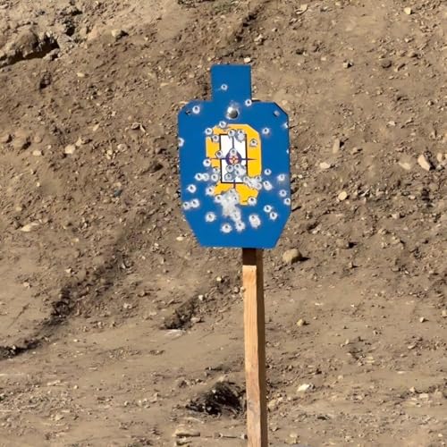 ATFLBOX 1/2 Inch Thick AR500 Steel Shooting Target Stand System with Ground Spikes