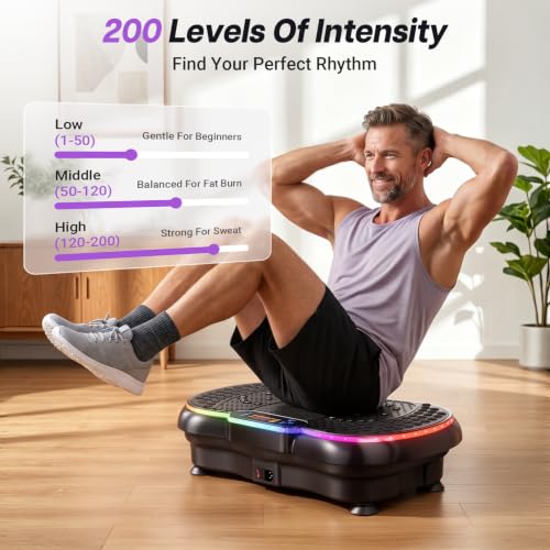 Large Vibration Plate Exercise Machine for Full-Body Workout - Bigger