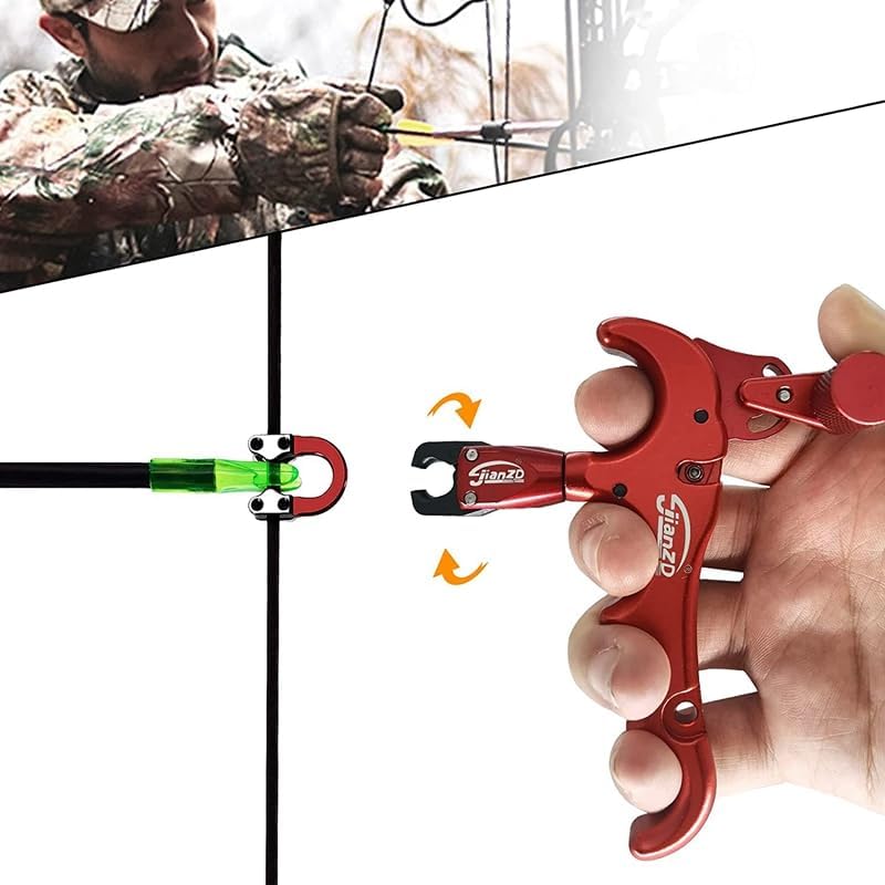 Skiennix Bow Release - 360° Rotatable Thumb Release for Compound Bow - Precision Archery Accessory
