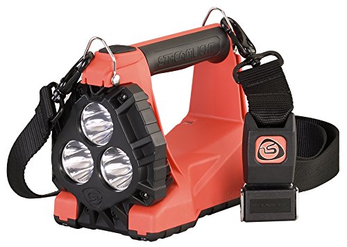 Rechargeable LED Lantern with AC/DC Charger, 1200 Lumens, Orange