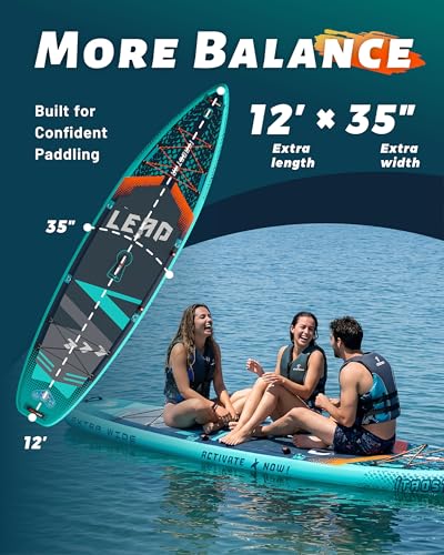iTAOSTAR Blue Green 12'x35" Inflatable Paddle Board with All Accessories