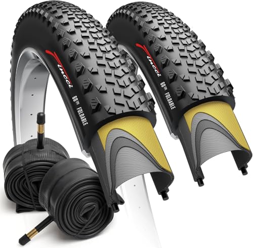 Fincci 700x40c Gravel Bike Tire & Tubes Set | Puncture-Resistant Foldable Tires