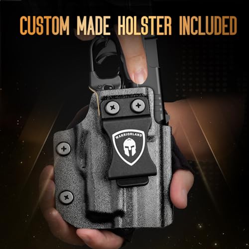WARRIORLAND Green Laser Sight for Springfield Hellcat with IWB Holster, Power Indicator