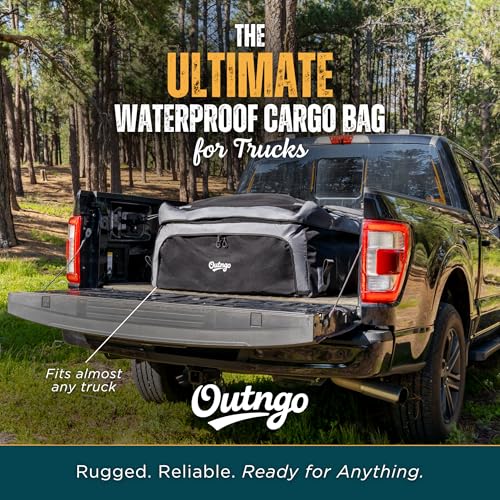 Heavy-Duty Waterproof Truck Bed Cargo Bag 38 Cu Ft for Outdoor Travel