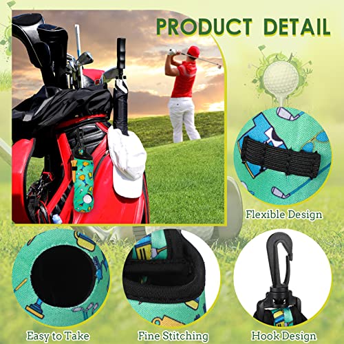 12 Pack Golf Ball Pouch with Tee Holder - Portable Neoprene Golf Accessory