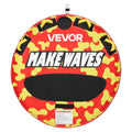 VEVOR 1-2 Riders Inflatable Towable Tube for Boating - Round Red, 340 lbs Capacity