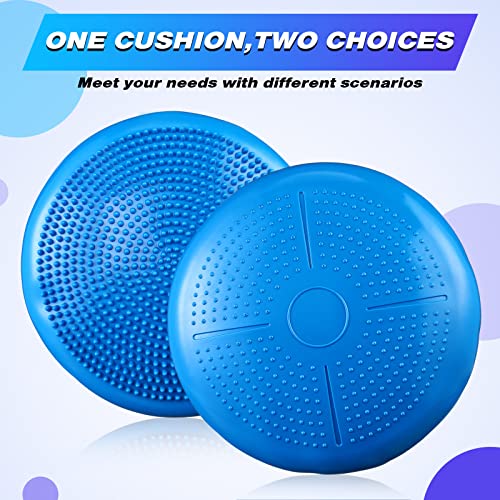Leitee Blue Wobble Cushion Set 10 Pack Inflatable Balance Discs for Posture & Stability