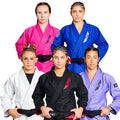Elite Sports Women's Ultra-Light Purple BJJ Gi - IBJJF Approved Jiu-Jitsu Kimono for Girls & Women