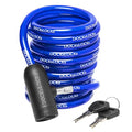 DocksLocks 15ft Coiled Security Cable Lock with Keys - Marine-Grade, Weatherproof