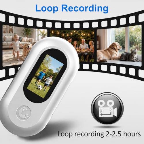 Mini HD 1080P Pet Collar Camera with Video Recording, Wide-Angle Lens, 170° Field of View