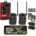 Cellular Trail Camera Dual SIM 36MP HD Video with 2 SD Cards - Wireless Monitoring