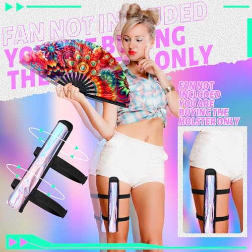 Bright Style Thigh Holster for Rave Fans with Adjustable Straps – Festival Accessory