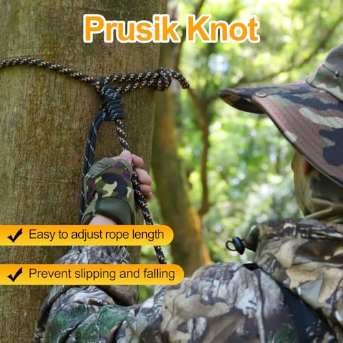 Reflective Tree Stand Safety Rope 30FT - Hunter Safety Lifeline 3-Pack